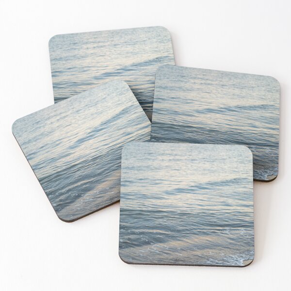Item preview, Sea Ocean photography pattern, blue gentle waves texture at sunset designed and sold by Laura Ioana V.