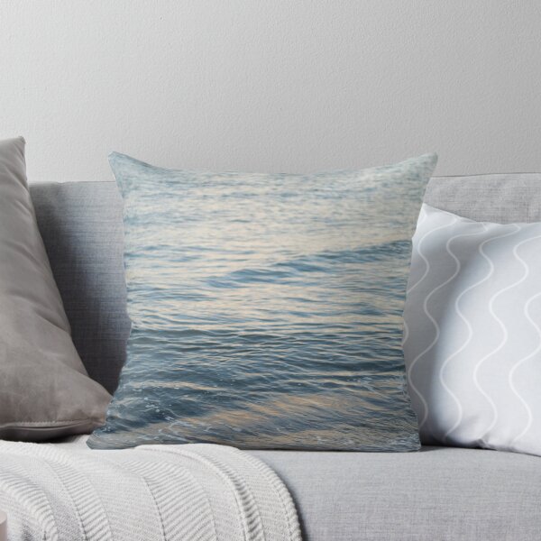 Item preview, Sea Ocean photography pattern, blue gentle waves texture at sunset designed and sold by Laura Ioana V.
