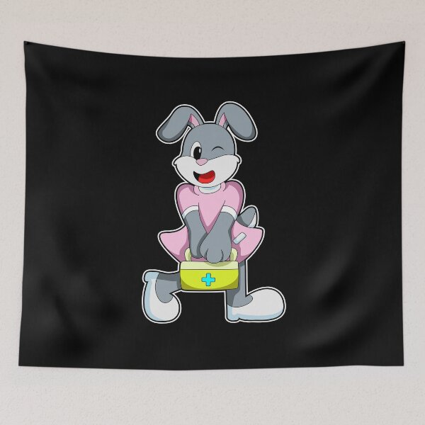 Item preview, Rabbit as Medic with First aid kit designed and sold by Snabdesign84.