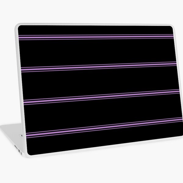 Black and violet stripes Laptop Skin