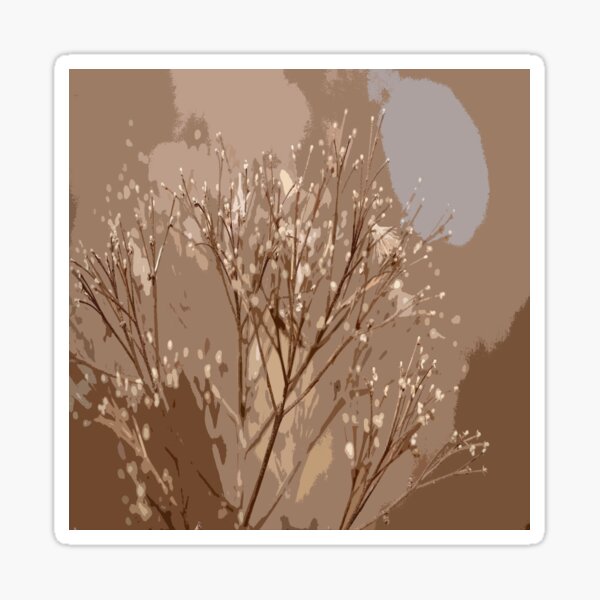 Brown autumn  Throw Pillow, Poster, Wallpaper, Card and Shirt. iPad Case & Skin, backpack Sticker