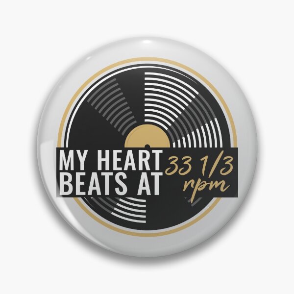 Item preview, My heart beats at 33 1/3 rpm, Vinyl Lovers Record Collectors designed and sold by emmjott.