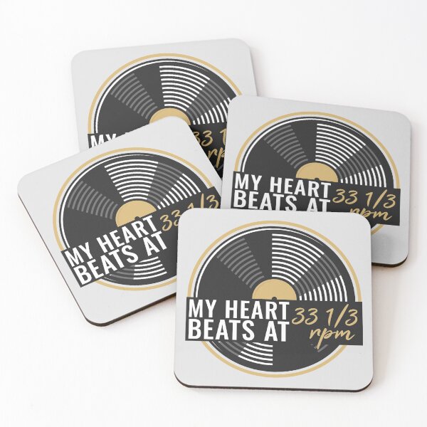 Item preview, My heart beats at 33 1/3 rpm, Vinyl Lovers Record Collectors designed and sold by emmjott.