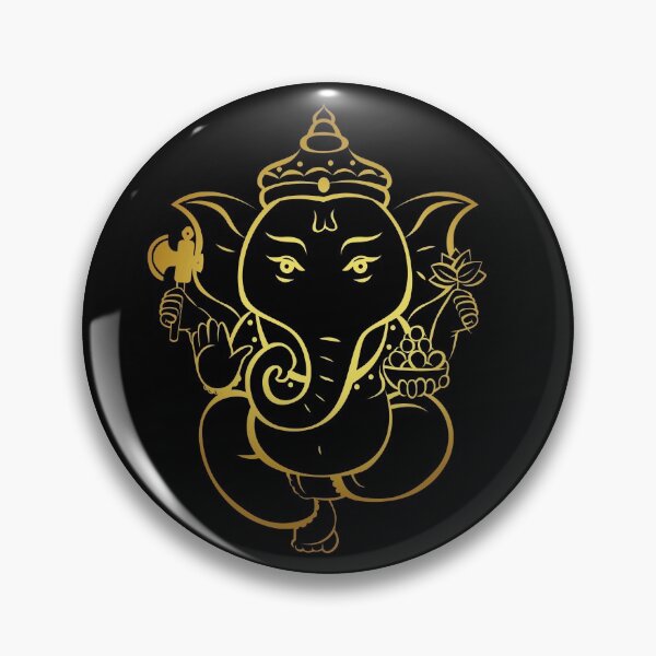 Item preview, Golden - Lord Ganesha designed and sold by Cozy-Dreams.