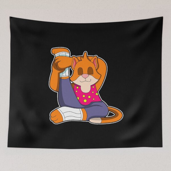 Item preview, Cat at Yoga stretching exercises Legs designed and sold by Snabdesign84.