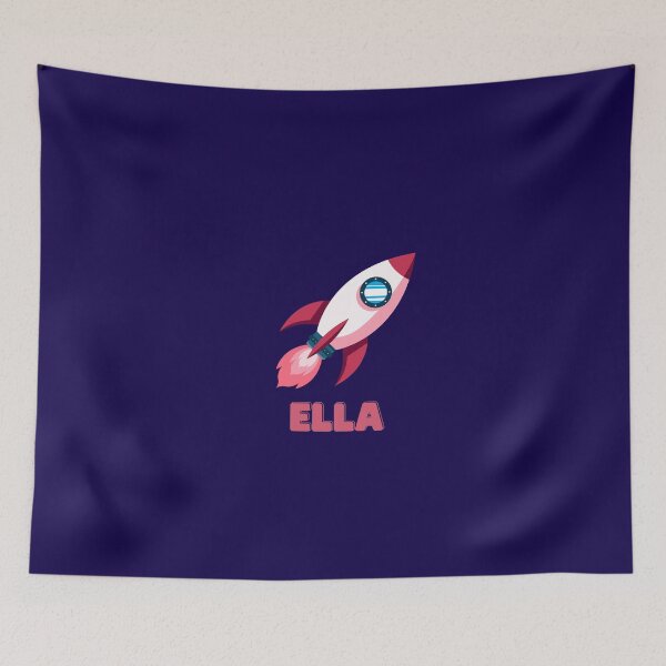 Item preview, Ella Personalised Spaceship designed and sold by melbournegirl.