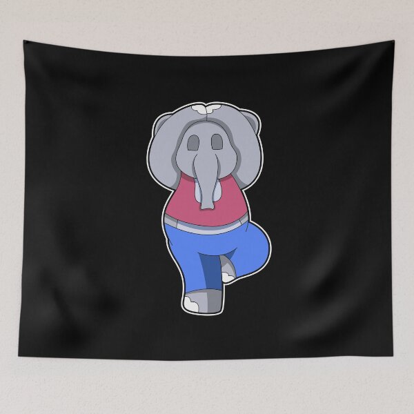Item preview, Elephant at Yoga in Standing designed and sold by Snabdesign84.