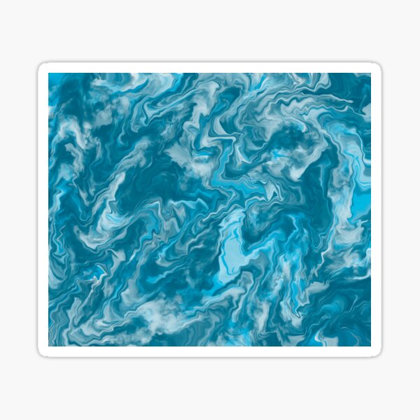Aperçu de l'œuvre Vagues de cristal aqua et turquoise créée et vendue par Diane Hunter Art.