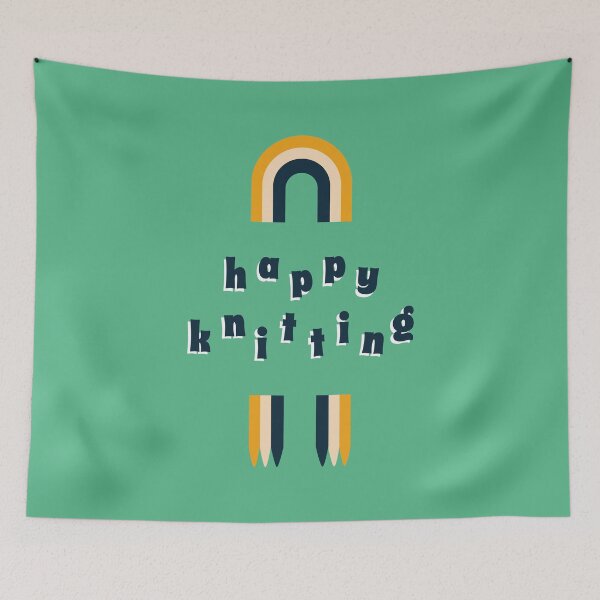 Item preview, Happy Knitting Rainbow designed and sold by EllinorPrints.