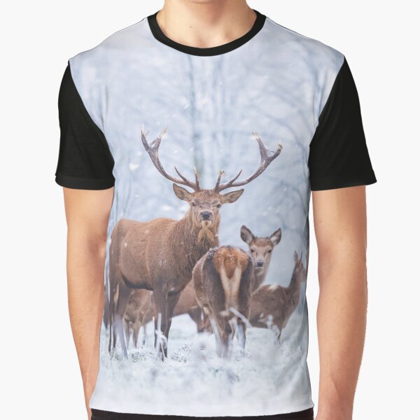Narnia red deer family Graphic T-Shirt