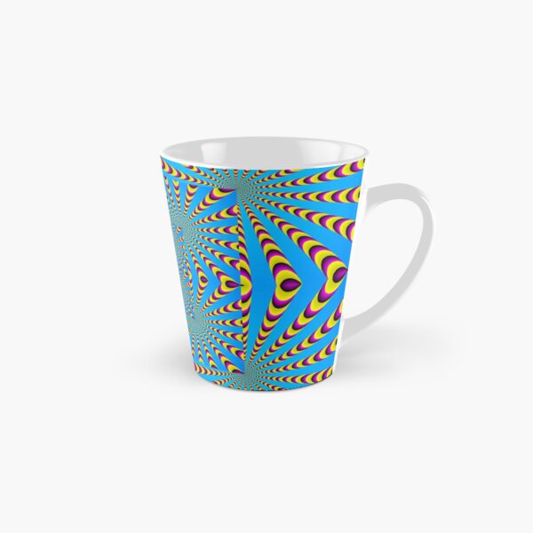 Blue optical illusions colour Tall Mug