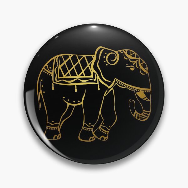 Item preview, Golden - ornate elephant designed and sold by Cozy-Dreams.