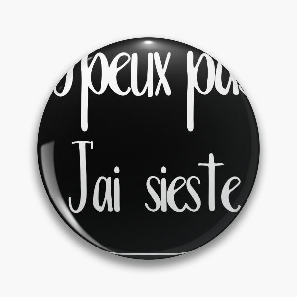 Aperçu de l'œuvre J'peux pas j'ai sieste créée et vendue par ProShirtDesign.