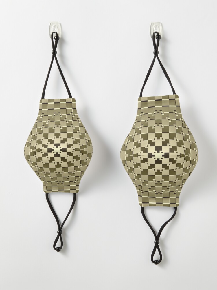 Alternate view of Optical iLLusion Abstract Art Mask