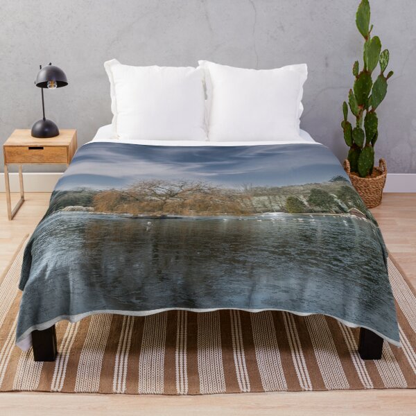 Item preview, Early morning at Helston Cornwall Boating lake,winter wonderland designed and sold by kathleenjean.