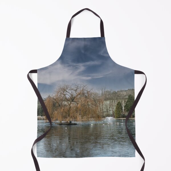 Item preview, Early morning at Helston Cornwall Boating lake,winter wonderland designed and sold by kathleenjean.