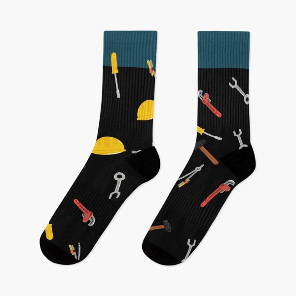 Item preview, ENGINEER SOCKS TOOLS PATTERN designed and sold by Seimbangseirama.