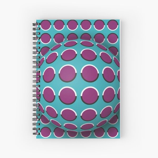 Visual Illusion Spiral Notebook