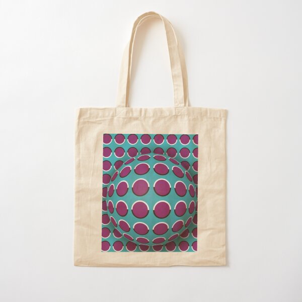 Visual Illusion Cotton Tote Bag