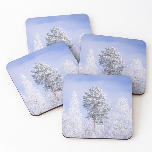 Item preview, Trees covered in frost designed and sold by Juhku.