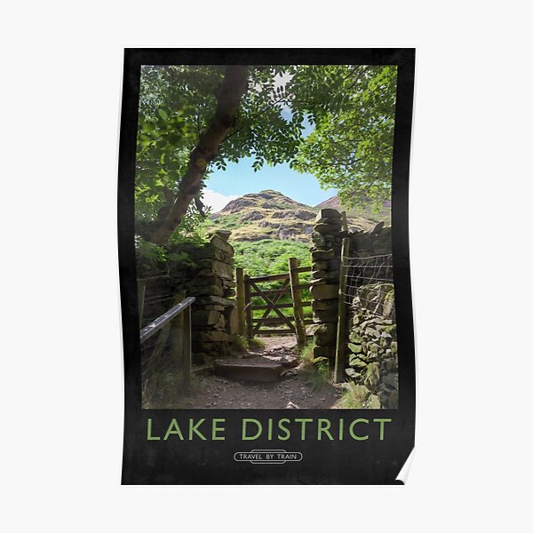 Lake District Railway Poster Poster