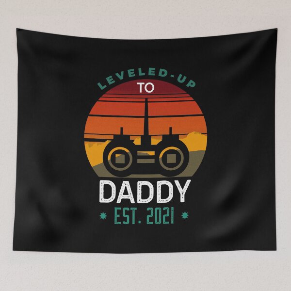 Item preview, Leveled Up to Daddy Est 2021 designed and sold by ChaseCoClothing.