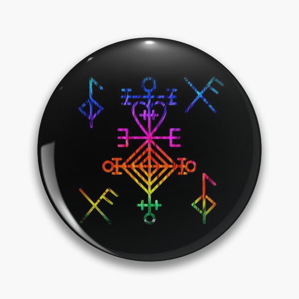 Item preview, Nordic Magical Stave / Charm of Love, Good Health, Good Luck - Rainbow designed and sold by celticknights.