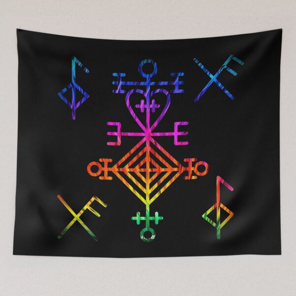 Item preview, Nordic Magical Stave / Charm of Love, Good Health, Good Luck - Rainbow designed and sold by celticknights.