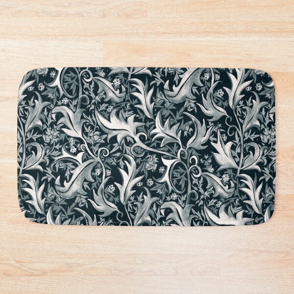 Item preview, Grey & Black Hand Painted Organic Art Nouveau Vines designed and sold by TigaTiga.