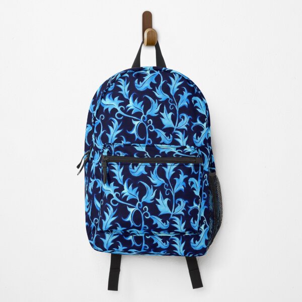 Item preview, Hand Painted Art Nouveau Vines - Velvet Blue designed and sold by TigaTiga.