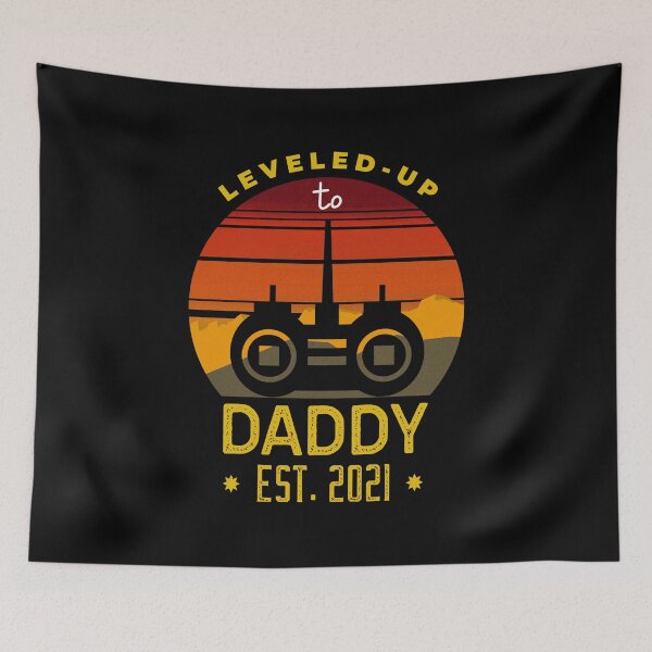 Item preview, Leveled Up to Daddy Est 2021 designed and sold by ChaseCoClothing.