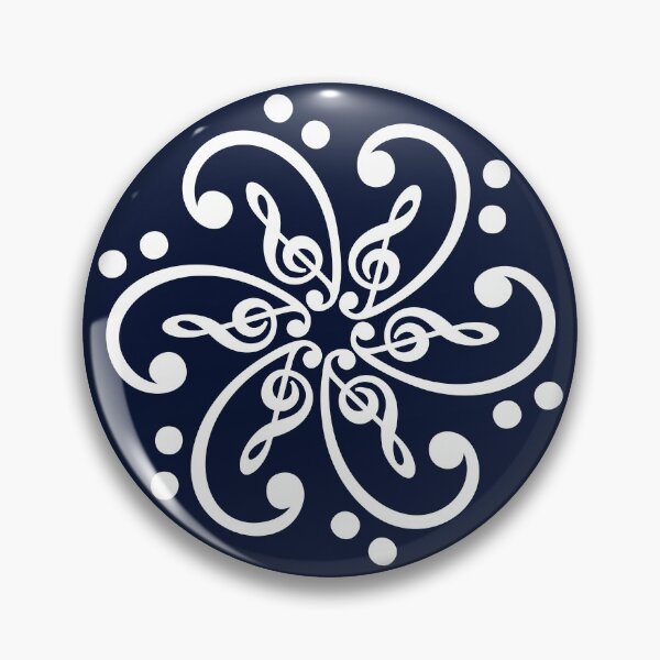 Item preview, Music, bass clef, treble clef, mandala, musician, classical, musical notes designed and sold by boom-art.