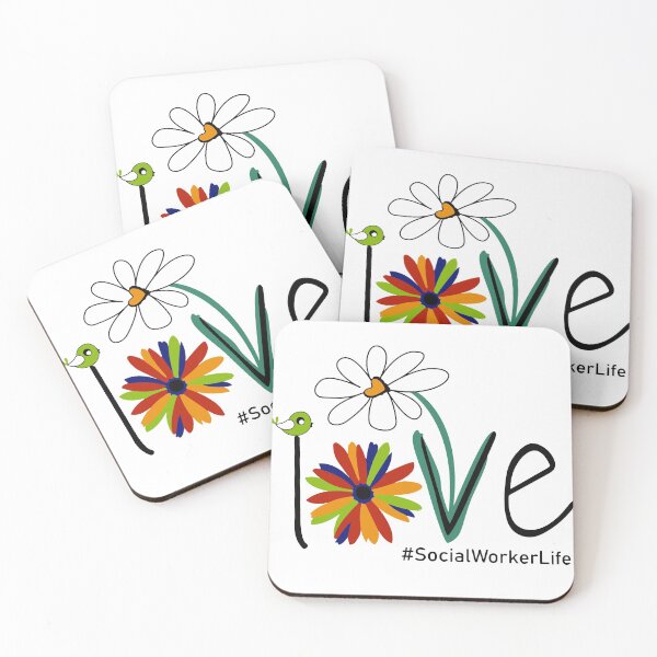 Item preview, Social Worker Life, Love, Flower designed and sold by RobynLarkin.