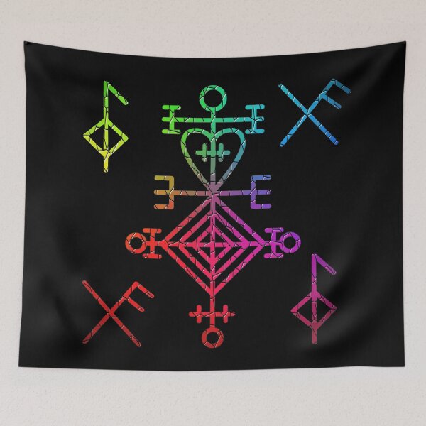 Item preview, Nordic Magical Stave / Charm of Love, Good Health, Good Luck - Rainbow 2 designed and sold by celticknights.