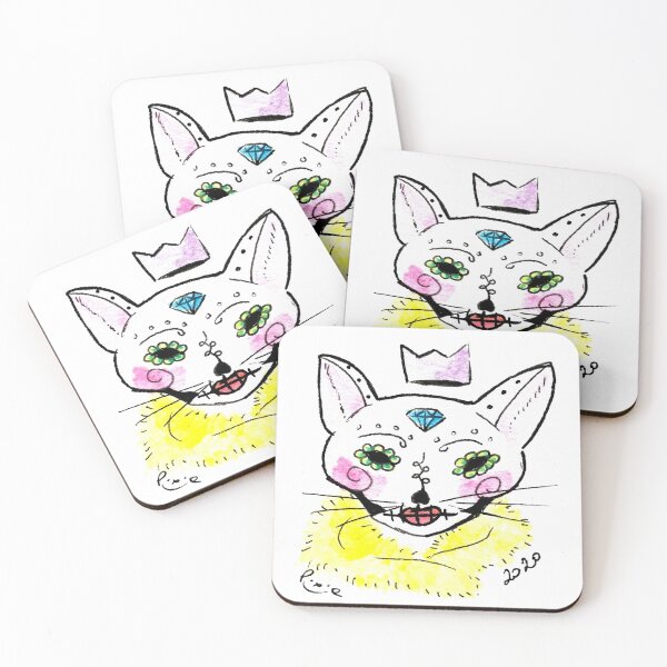 Item preview, Calavera Lady Cat 1 designed and sold by PixieMoons.