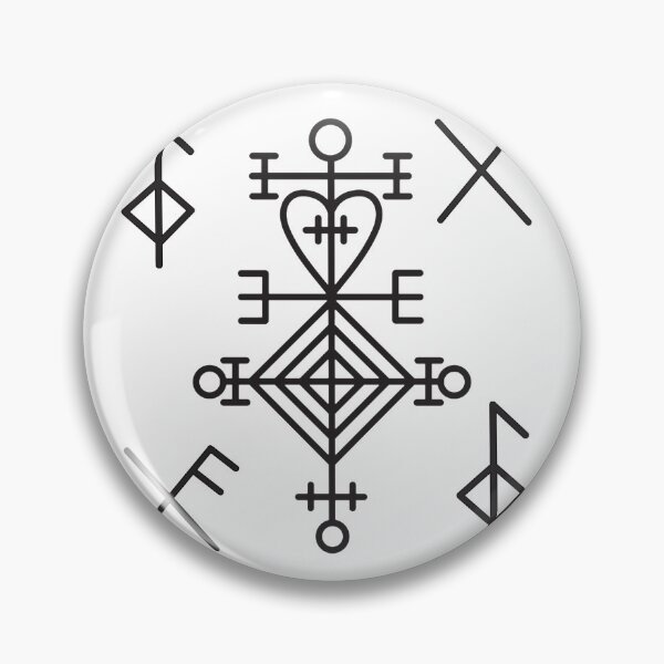 Item preview, Nordic Magical Stave / Charm of Love, Good Health, Good Luck  - on white designed and sold by celticknights.