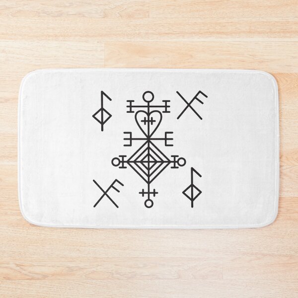 Item preview, Nordic Magical Stave / Charm of Love, Good Health, Good Luck  - on white designed and sold by celticknights.