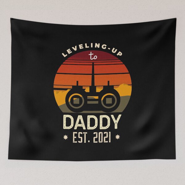 Item preview, Leveling Up to Daddy Est 2021 designed and sold by ChaseCoClothing.
