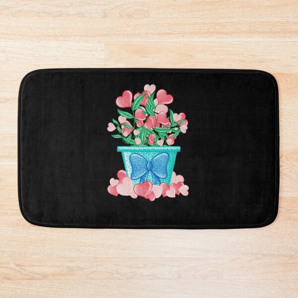 Item preview, Valentines Day gift ideas flower hearts in a flower pot pointillism painting designed and sold by MitoP.