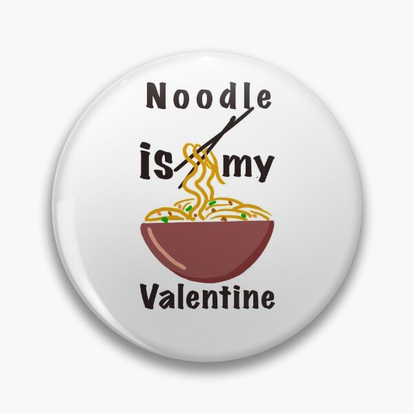Item preview, Noodle is my Valentine  cartoon sticker designed and sold by papaipapai198.