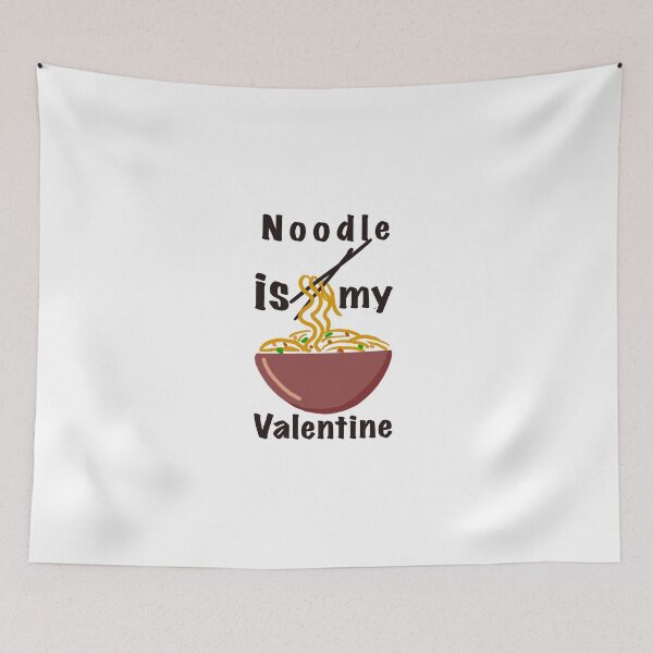 Item preview, Noodle is my Valentine  cartoon sticker designed and sold by papaipapai198.