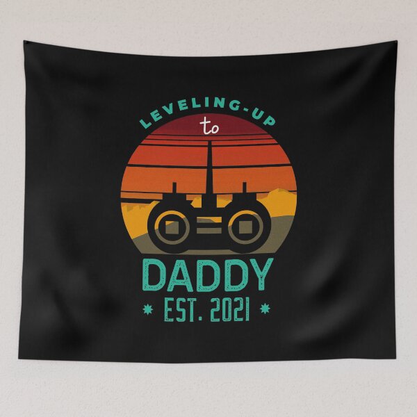 Item preview, Leveling Up to Daddy Est 2021 designed and sold by ChaseCoClothing.