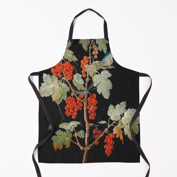 Item preview, Vintage botanical plate - Barbara Regina Dietzsch - Red Currant Branch with Insects designed and sold by Gardenlibrary.