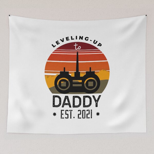 Item preview, Leveling Up to Daddy Est 2021 designed and sold by ChaseCoClothing.