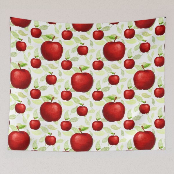 Item preview, Retro Apple Pattern Classic Fruit Patterns designed and sold by Piosenka Art.