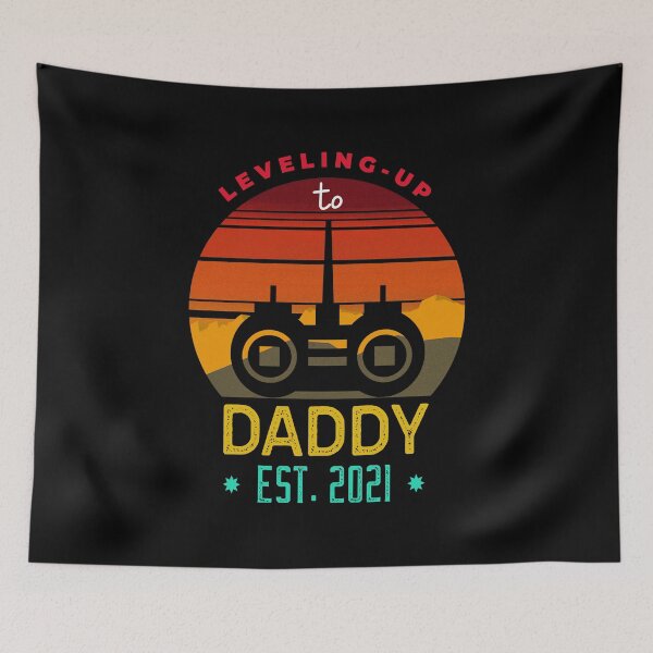Item preview, Leveling Up to Daddy Est 2021 designed and sold by ChaseCoClothing.