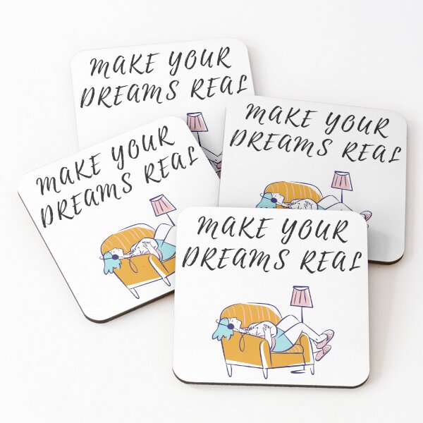 Item preview, Make your dreams real  sarcastic quote t shirt [P-MYD 3]  designed and sold by HIPNOTIZAR  CRAFTS.