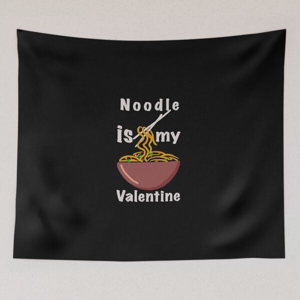 Item preview, Noodle is my Valentine  cartoon sticker designed and sold by papaipapai198.