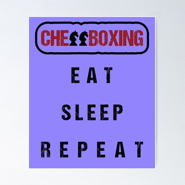  Funny Chess-Boxing Apparel Eat Sleep Chess-Boxing Repeat  Premium T-Shirt : Clothing, Shoes & Jewelry