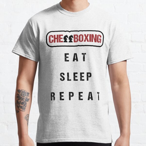  Funny Chess-Boxing Apparel Eat Sleep Chess-Boxing Repeat  Premium T-Shirt : Clothing, Shoes & Jewelry